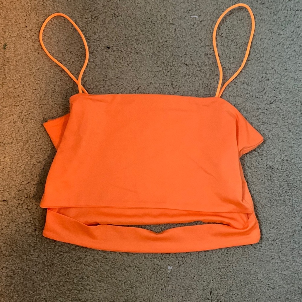 Orange tank top